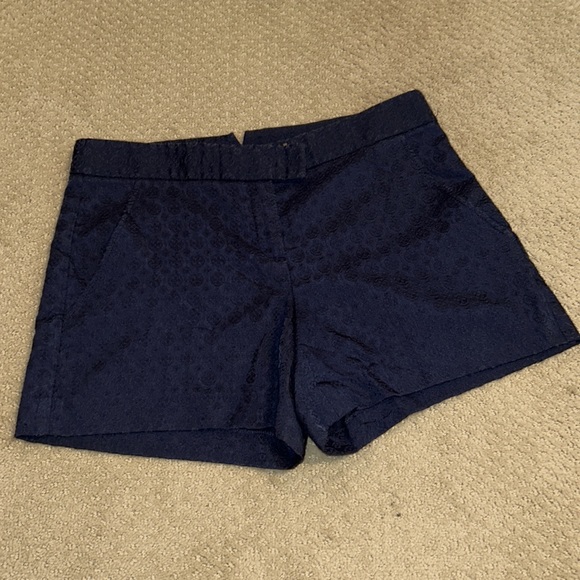 Theory Navy with Pattern Short shorts Size 6 - Picture 1 of 3